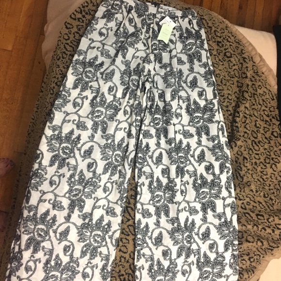 San & Soni Cotton Terre Wide-Leg Pants NWT Size 0R - Picture 3 of 6